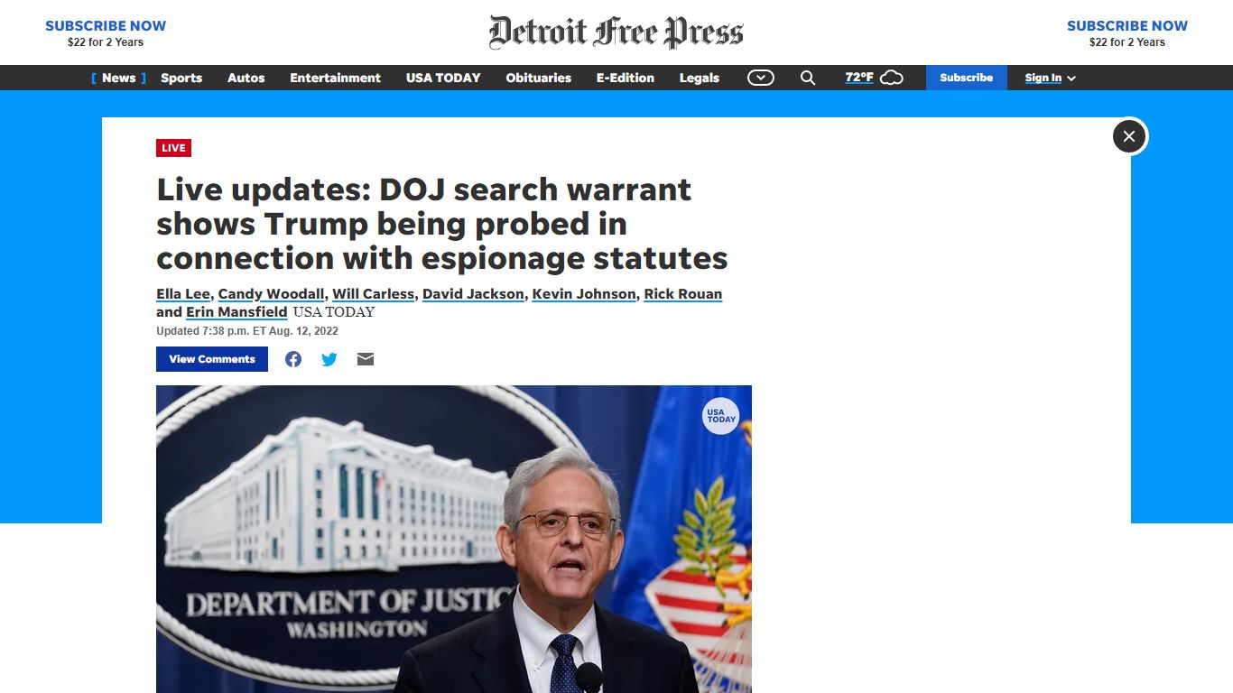 Trump Mar-a-Lago estate warrant unsealed by federal judge